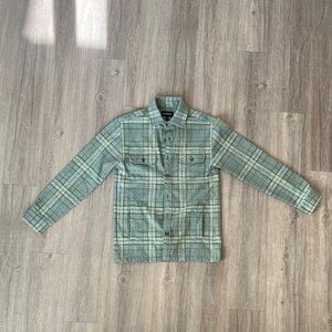Green Plaid Bonobos Shirt Jacket